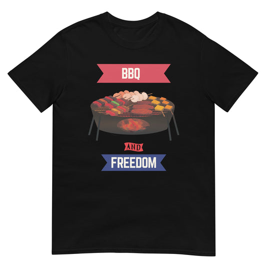 Bbq And Freedom Usa Shirt Black / S