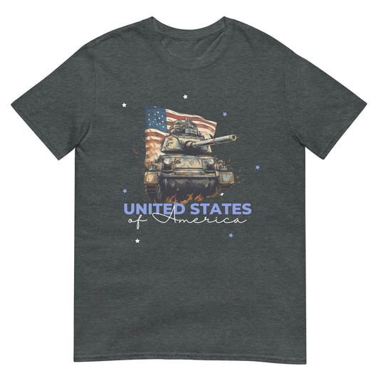 Usa Flag Tank Mission Shirt Dark Heather / S
