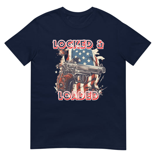 Locked & Loaded Pistol Usa Shirt Navy / S