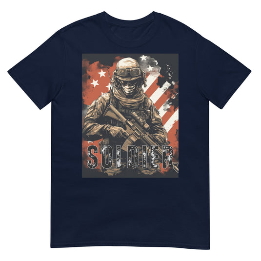 American Soldier Usa Shirt Navy / S