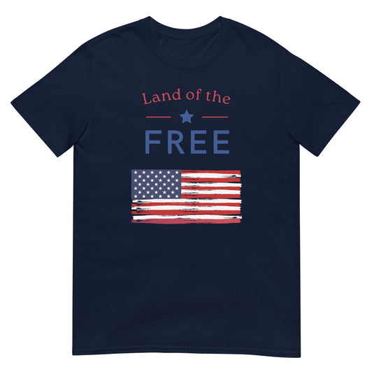Land Of The Free Usa Shirt Navy / S