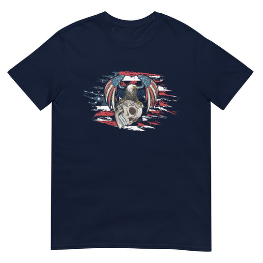 Flag Skull Usa Shirt Navy / S