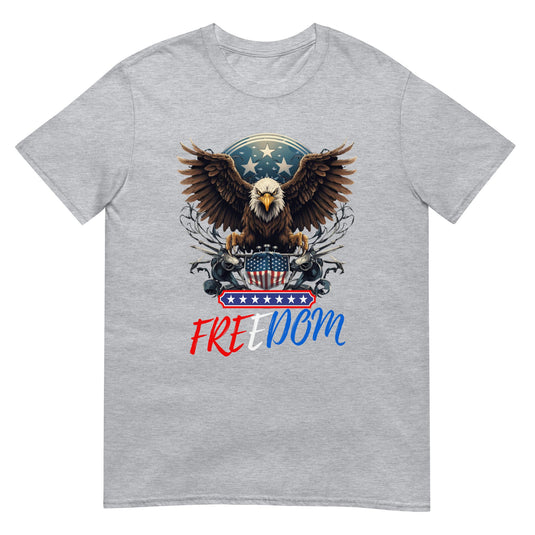 Freedom Usa Flag Eagle Shirt Sport Grey / S