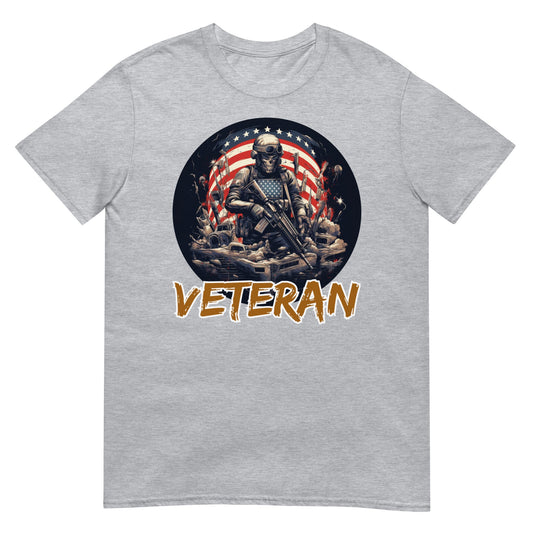 Veteran America Soldier Usa Shirt Sport Grey / S