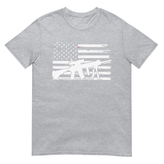 Rifle Flag Usa Shirt Sport Grey / S