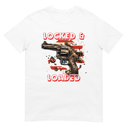 Locked & Loaded Pistol Usa Shirt White / S