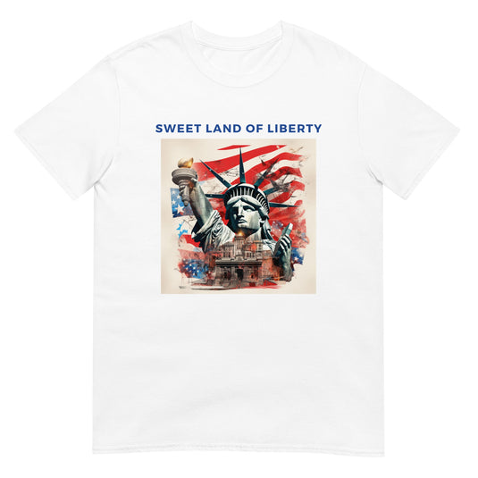 Sweet Land Of Liberty Usa Shirt White / S