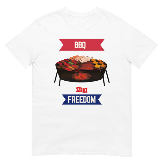 Bbq And Freedom Usa Shirt White / S