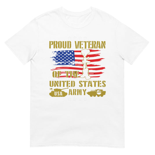 Proud Veteran Usa Shirt White / S